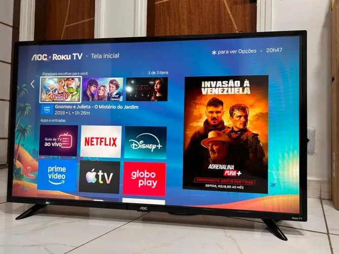 Tv 43 smart Android roku completa (entrego)