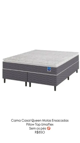 Cama Casal Queen Molas Ensacadas Pillow Top Umaflex