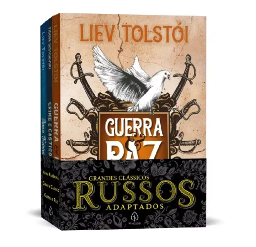 Box com 3 Livros - Grandes clássicos russos adaptados