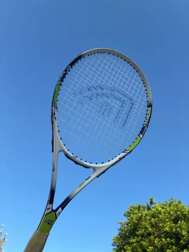 Raquete de Tênis Adams Nano 26 Jr Branco/Verde