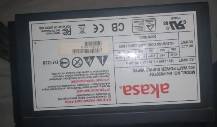 fonte akasa 500w 