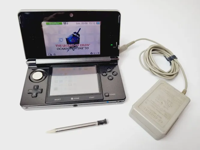 507- DESBLOQUEADO PRETO-CONSOLE NINTENDO 3DS OLD