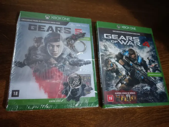 Gears 5 edição especial lacrado + Gears 4 lacrado Xbox One Jogo