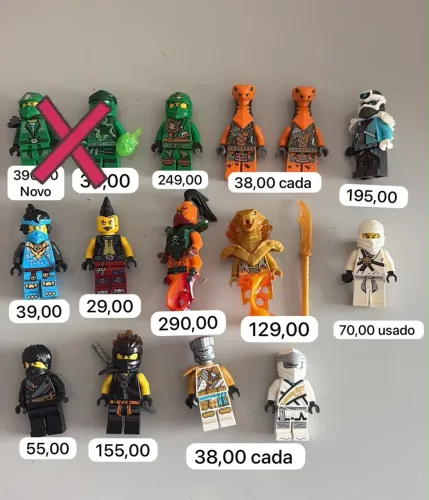 Lego ninjago a venda valor deles na foto