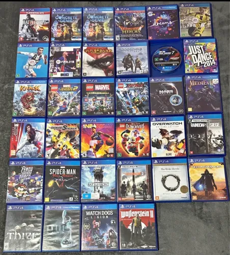 JOGOS DE PLAY 4-MÍDIA FÍSICA A PARTIR DE 55,00