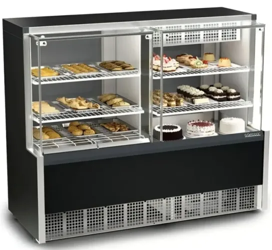 Balcão refrigerado quente e frio gelopar 