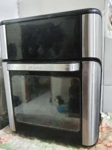 Air Fryer Mondial Forno Oven AFON-12L-BI Preto e Inox 12L