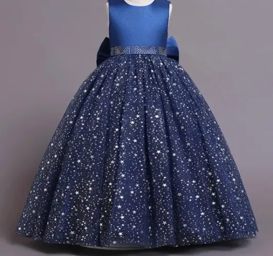 Vestido formatura azul marinho