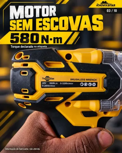 Chave de impacto 580Nm - ENTREGO