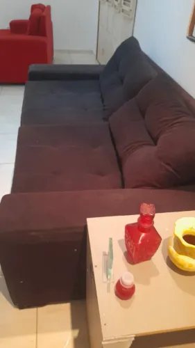 Sofá retrátil preto