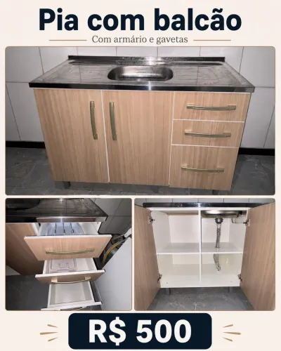 pia com gabinete semi-nova