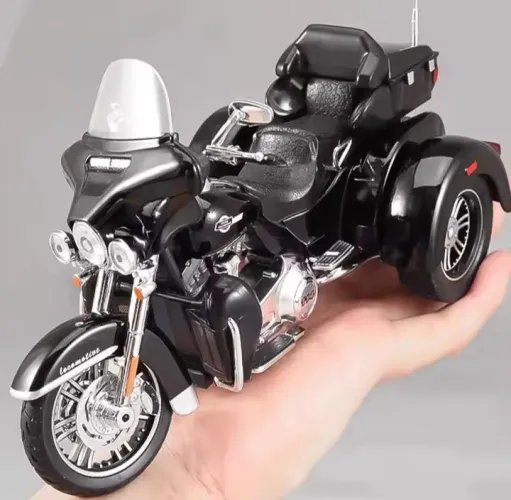 MINIATURA MOTOCICLE ESTILO HARLEY DAVIDSON ESCALA 1.24 23CM LUZ SOM BELO HORIZONTE 