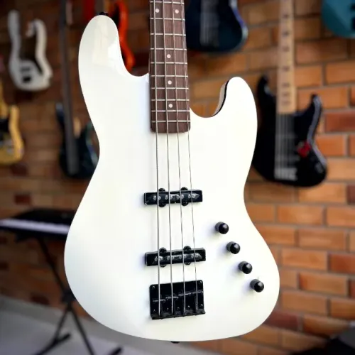 WALDMAN GJJF350A WH BRANCO PEARL 4C ATIVO JAZZ BASS