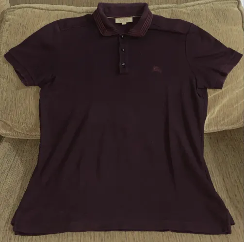 Camisa Burberry Modelo raro grená Tamanho G original