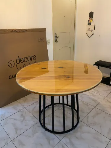 Mesa de jantar redonda 1,10 diâmetro
