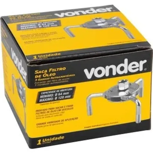 Saca-filtro de óleo, Ø 64 mm a Ø 120 mm, 3 garras autoajustáveis VONDER35.73.064.120