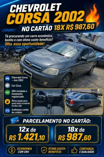 Chevrolet Corsa Sedan 1.0 MPFI 8V 71cv 4P 2002