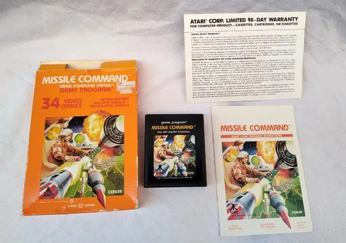 Missile Command - Cartucho Original Completo - Atari 2600