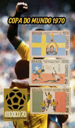 SELOS COMEMORATIVOS DA COPA DE 1970