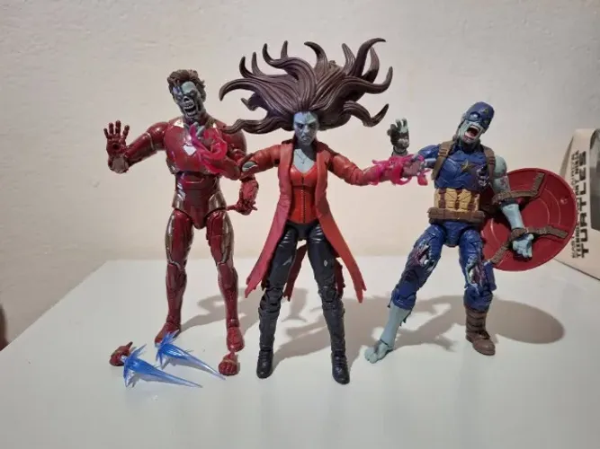 Zombie Scarlet Witch, Captain America & Iron Man-What If...? Marvel Legends