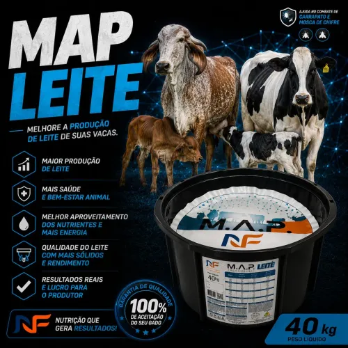 MAP (cria, recria, engorda, leite) suplementação na bacia descartando o cocho 
