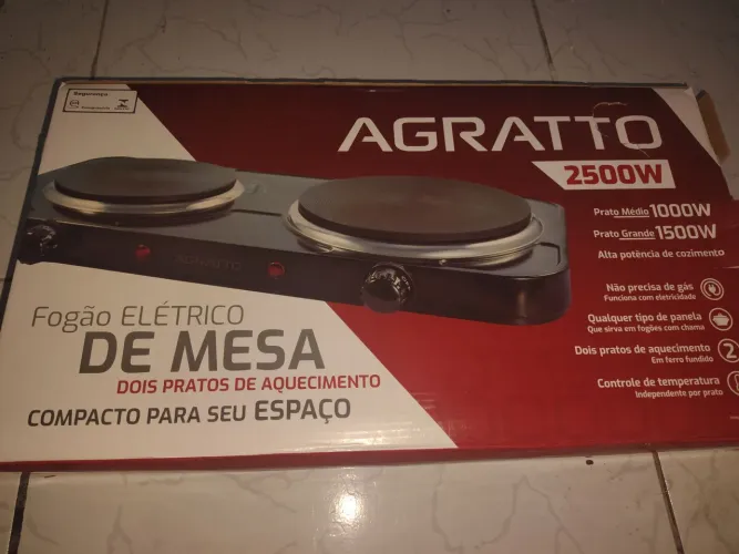 Fogão 2 bocas (NA CAIXA)