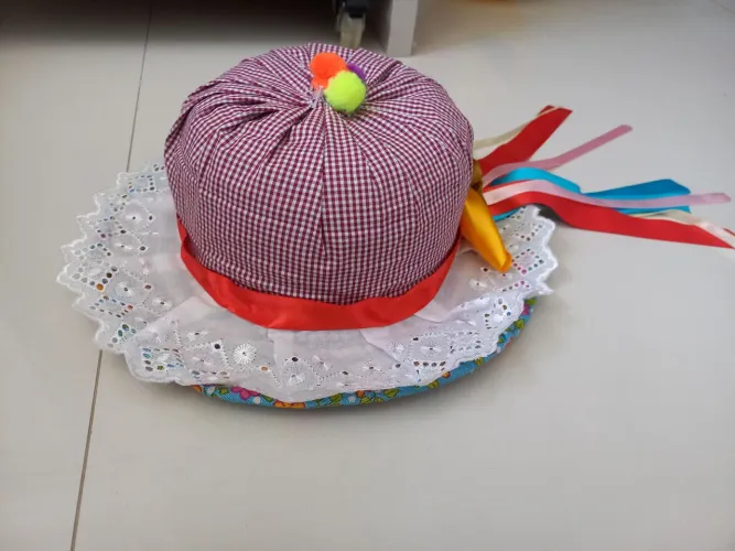 Chapéu de São João infantil feminino