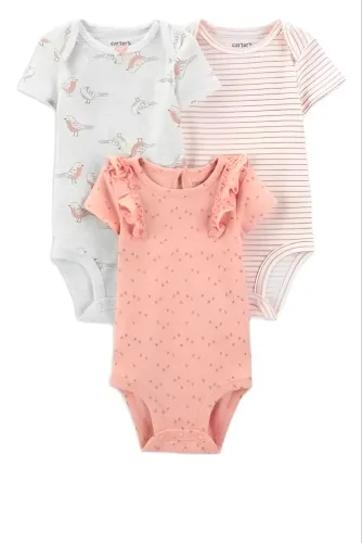 Kit 3 body Carters Novo Menina