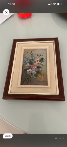 Quadro óleo sobre tela antigo 