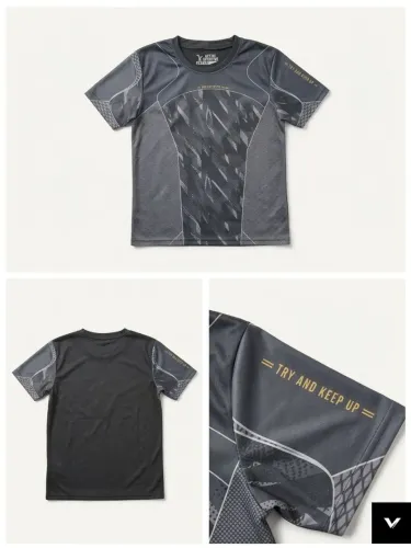 Camiseta Dry Fit Cinza Active Sportive Masculina