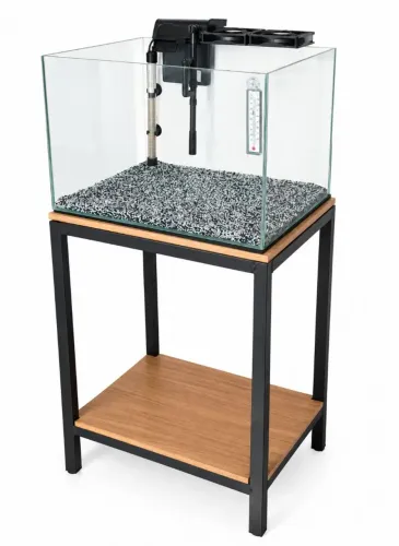 Aquário com ventilação e mesa, completo