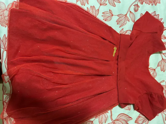 Vestido infantil vermelho