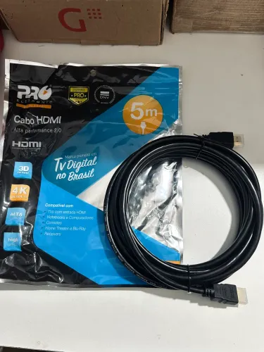 Cabo Hdmi de 5 Metros 4k Ultra HD - Compatível 3D