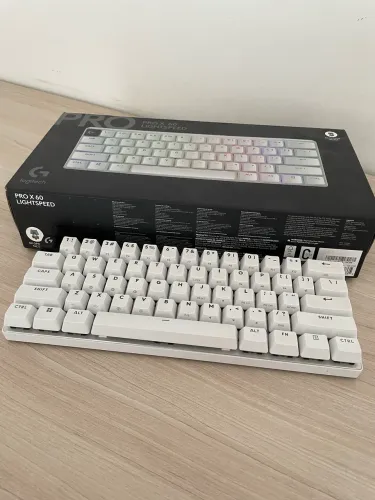 Logitech G PRO X 60 LIGHTSPEED Branco - Completo com Caixa e Case