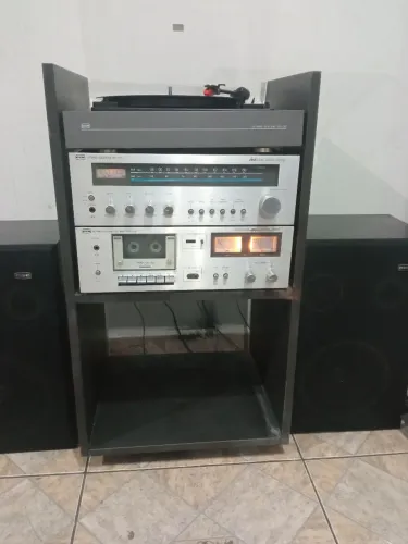 CCE vintage 3x1 Modulado funcionando normalmente tudo com rack e Caixas - RETIRAR LOCAL.