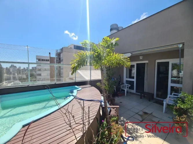 Cobertura de 2 Dormitórios com Suíte, Piscina e 2 Vagas à Venda no Bairro Auxiliadora - Po