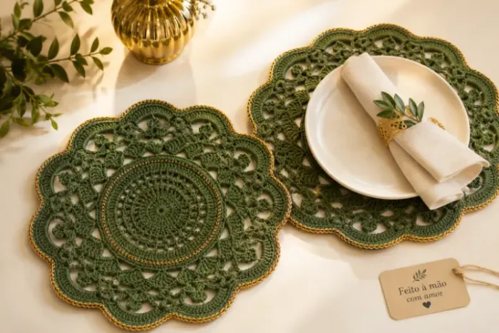 Souplast/americano de mesa - Verde militar