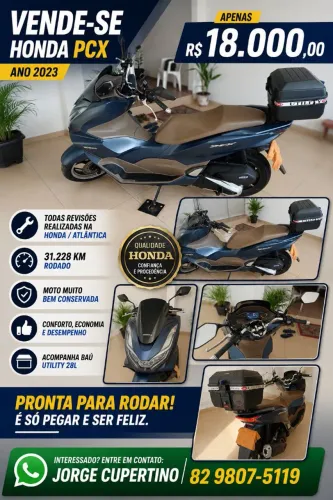 VENDA DE MOTO HONDA PCX 2023