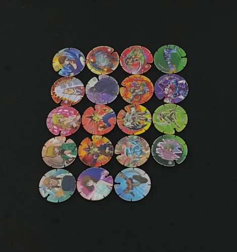 Coleção tazos Yugioh ar/voa Elma chips 