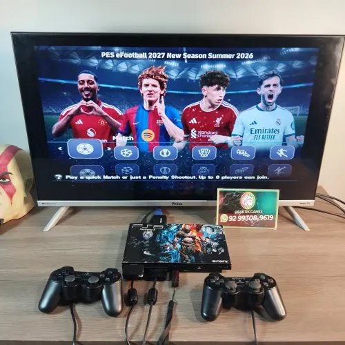 Ps2 com vários jogos 70 disponíveis