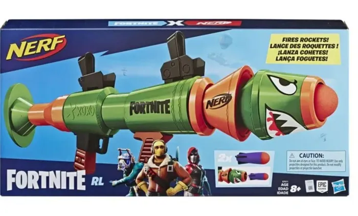 Lançador dardos Nerf fortnite