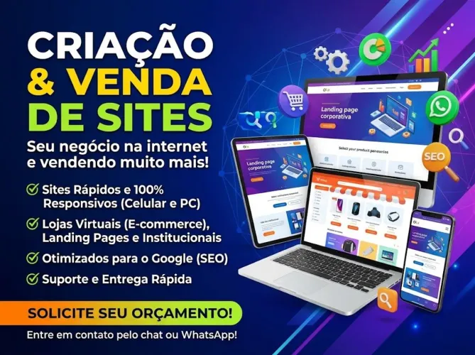 Criação de Site e Loja Virtual Nuvemshop - R$<br>150 | Parceiro Credenciado<br>
