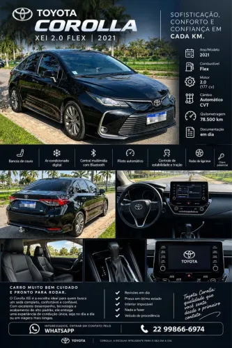 Toyota Corolla XEI 2.0 Flex 16V Aut. 2021