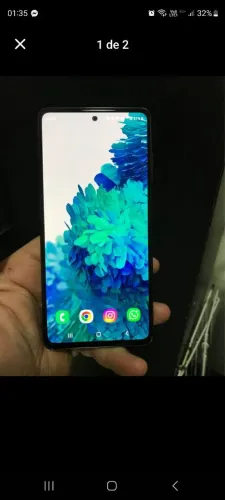 Vendo s20fe 128gb 6gb de RAM apenas trinco na tela todo original