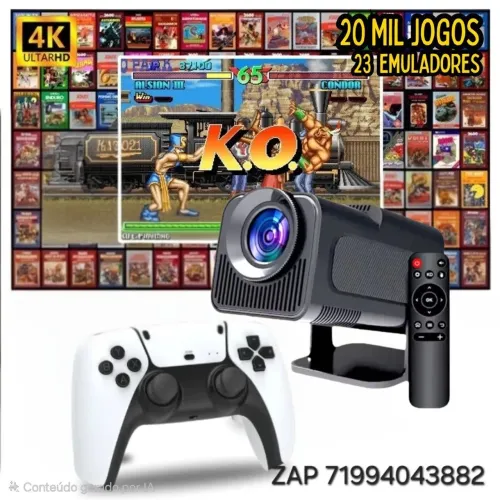 Alugamos projetor c/ jogos 