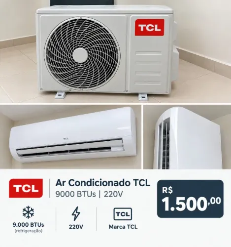 Ar Condicionado TCL, 9000Btu