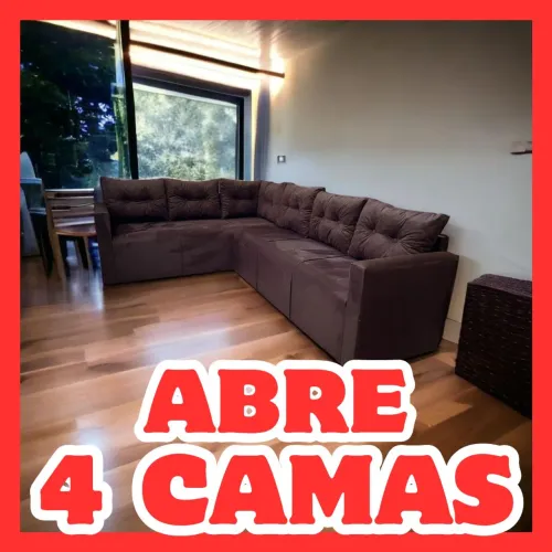SOFÁ LINDÍSSIMO, Espaçoso, ABRE 4 CAMAS!