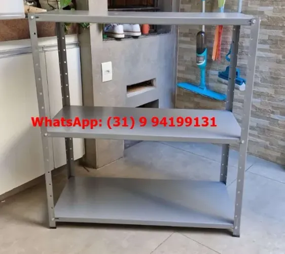 Estantes de aço 3 bandejas 40 cm de Profundidade Novas Frete Grátis para BH