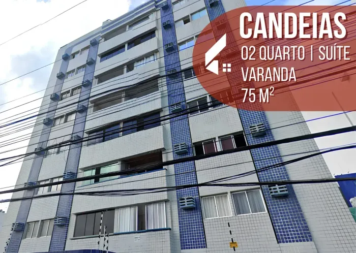 Apartamento para aluguel, 75m², 02 quartos com suíte + DCE, 1 vaga, Candeias, Jaboatão dos