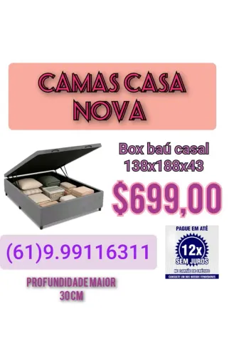 Box baú casal padrão sob encomenda